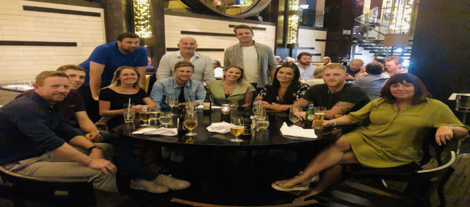 Phoenix Family members enjoying an evening together at Nubo, One&Only in Cape Town (Picture by Neil Fairbrother).